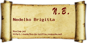 Nedelko Brigitta névjegykártya